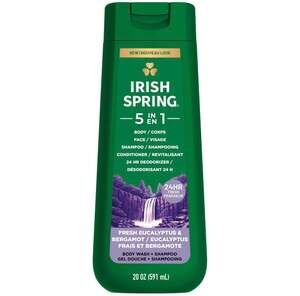 Irish Spring 5-in-1 Body Wash Fresh Eucalyptus & Bergamot 20 oz